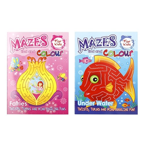 Book Kids Maze Colouring & Activity 32pg 2 Asstd