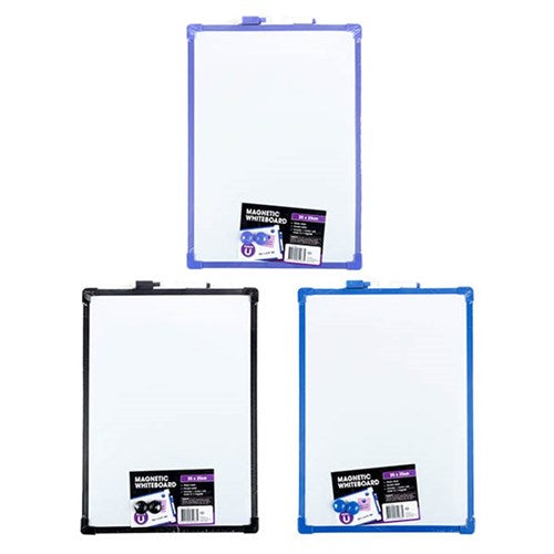 Whiteboard Magnetic Double- Sided 3 Assorted 35x25cm