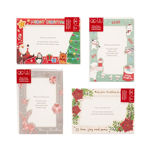 Cards Xmas Box 6 125x180mm Photo Frame