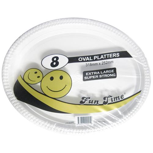 Plastic Plate Oval Platter PK8 318 x 252mm