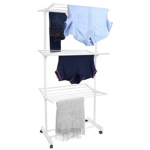 FOLDABLE CLOTHES AIRER 3 TIER 21 RAILS