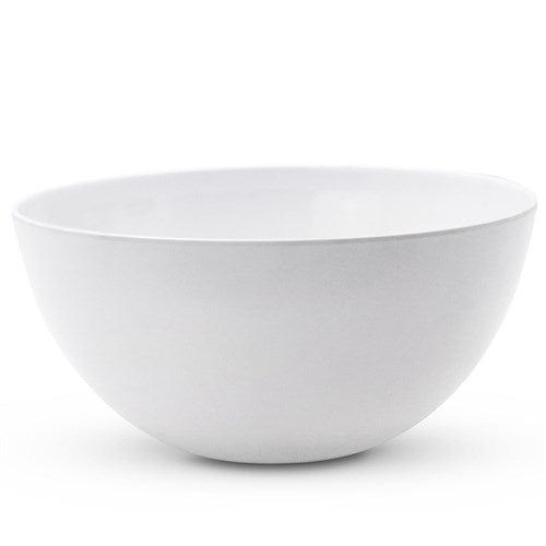 MELAMINE ROUND SALAD BOWL LARGE 30CM WHITE