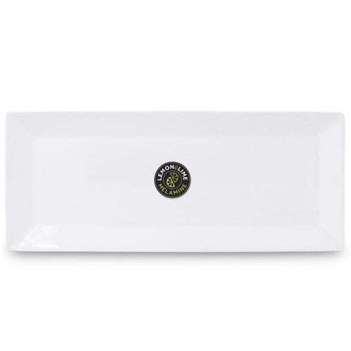 MELAMINE SERVING PLATTER 49X20CM WHITE