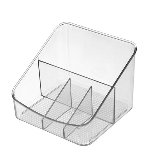 CRYSTAL STORAGE CONTAINER 4 COMPARTMENT 17X16X13CM