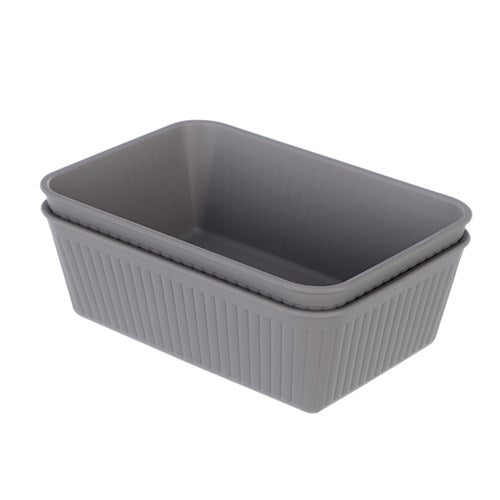 KAIA STORAGE TRAYS 2PK17X11.5X5.5CM 3 ASSTD