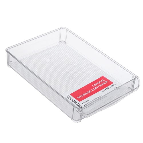 CRYSTAL FRIDGE TRAY 30X20X5CM