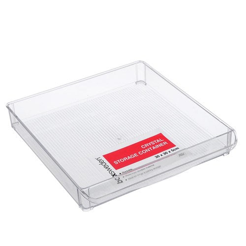 CRYSTAL FRIDGE TRAY 30X30X5CM