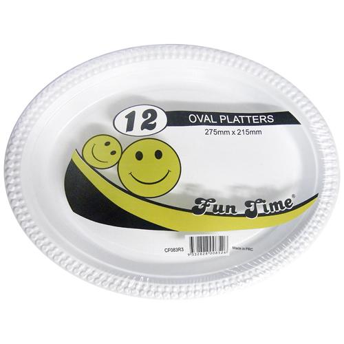 Plastic Plate Oval Platter PK12 275 x 215mm