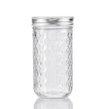 Load image into Gallery viewer, QUILTED GLASS CONSERVE JAR 3PK 350ML
