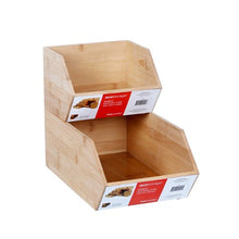 Load image into Gallery viewer, BAMBOO STACKABLE CUBE 17.5X15.5X12.5CM
