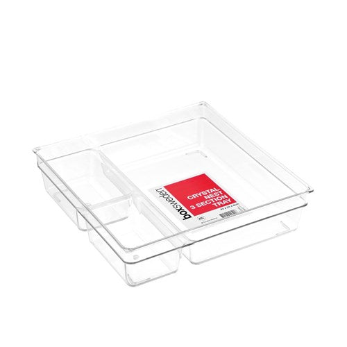 CRYSTAL NEST 3 SECTION TRAY23X23X6CM