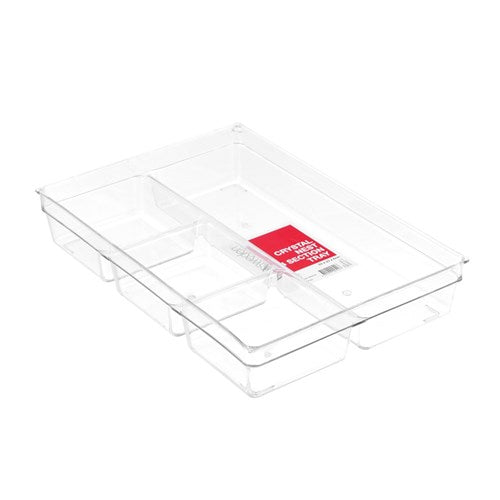 CRYSTAL NEST 4 SECTION TRAY33X23X6CM