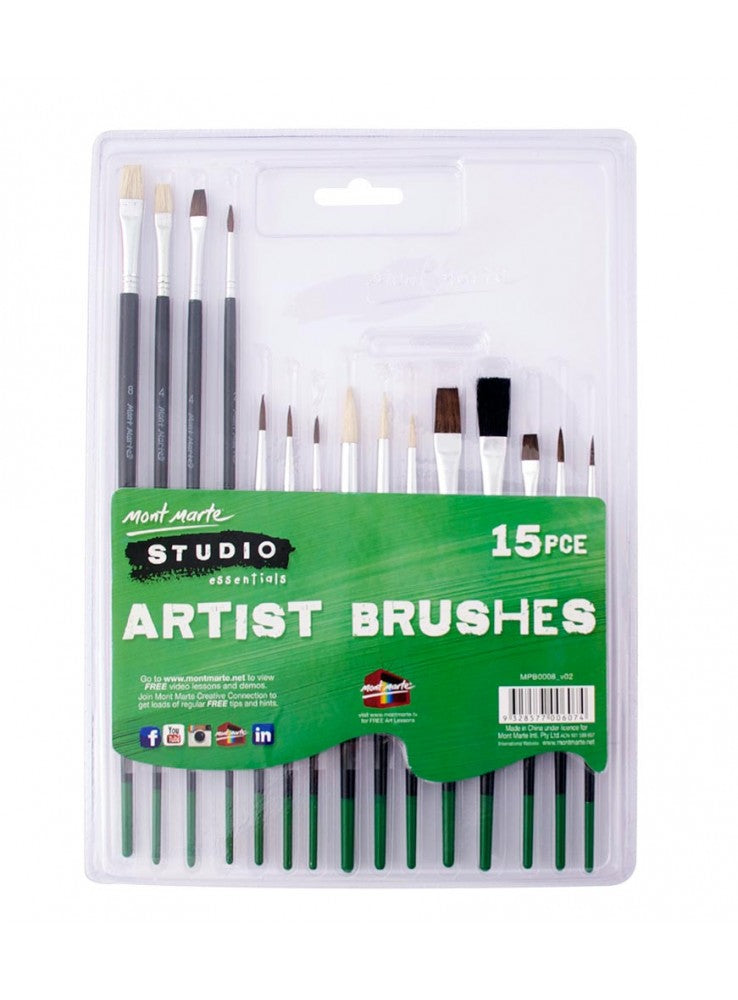 MM Studio Artist Brushes 15pc