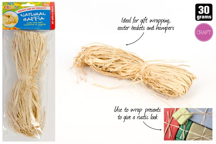 1pack Craft Raffia-30G-Natural