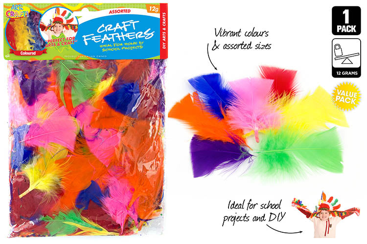 1pack Craft Feathers-12G Bag