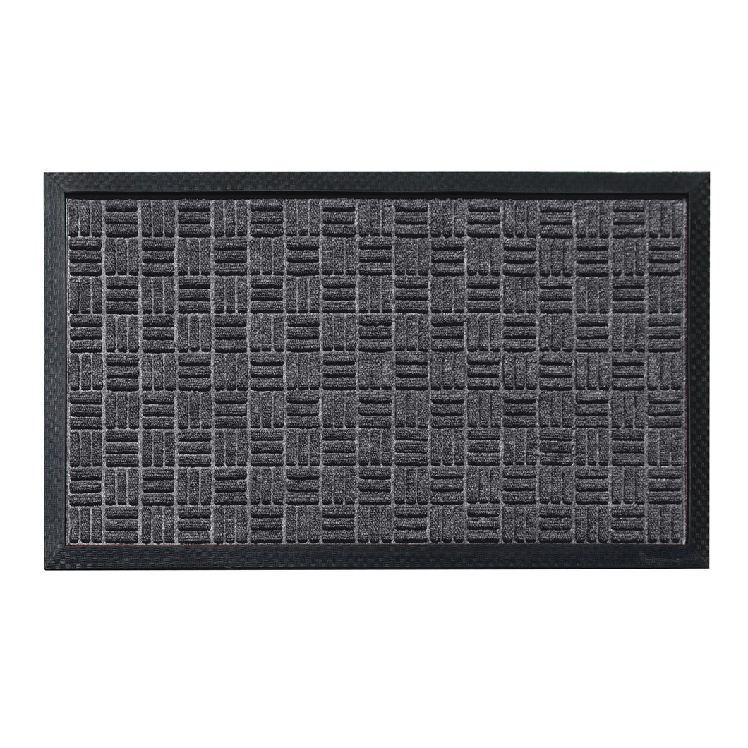 Door mat with hard  rubber backing Size:45 X 75cm