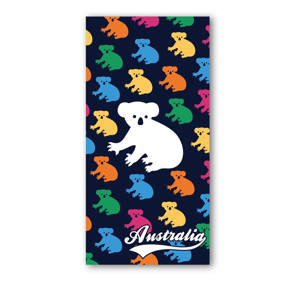 Beach towel - Koala dark blue