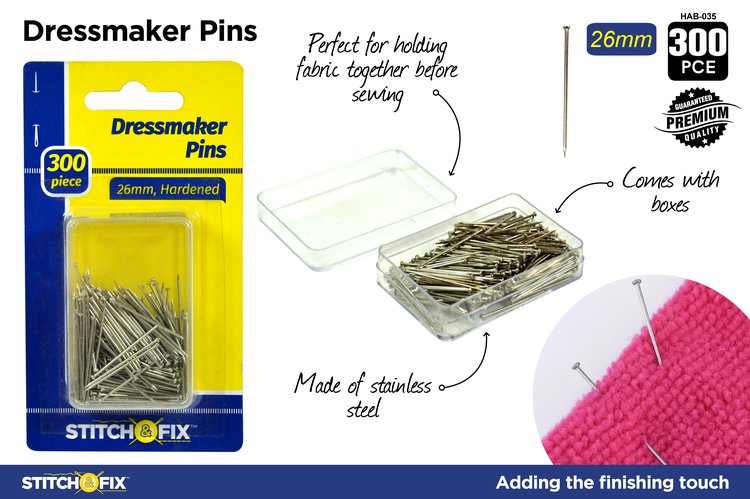 300pce Dressmaker Pins