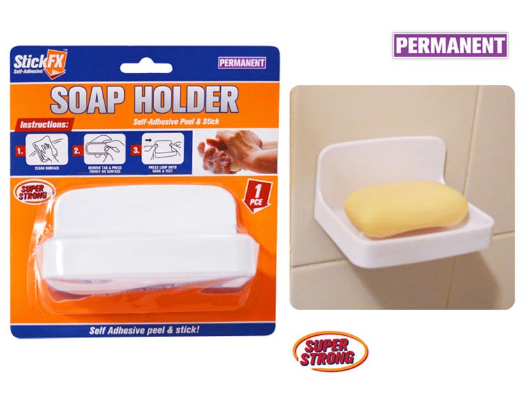 1pce Self-Adhesive Soap Holder-11Lx6cmH