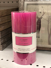 Load image into Gallery viewer, HOT PINK SCENTED PILLAR CANDLE --BLACK CHERRY
