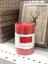 Load image into Gallery viewer, RED SCENTED PILLAR CANDLE —PASSION FRUIT
