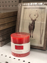 Load image into Gallery viewer, RED SCENTED PILLAR CANDLE —PASSION FRUIT
