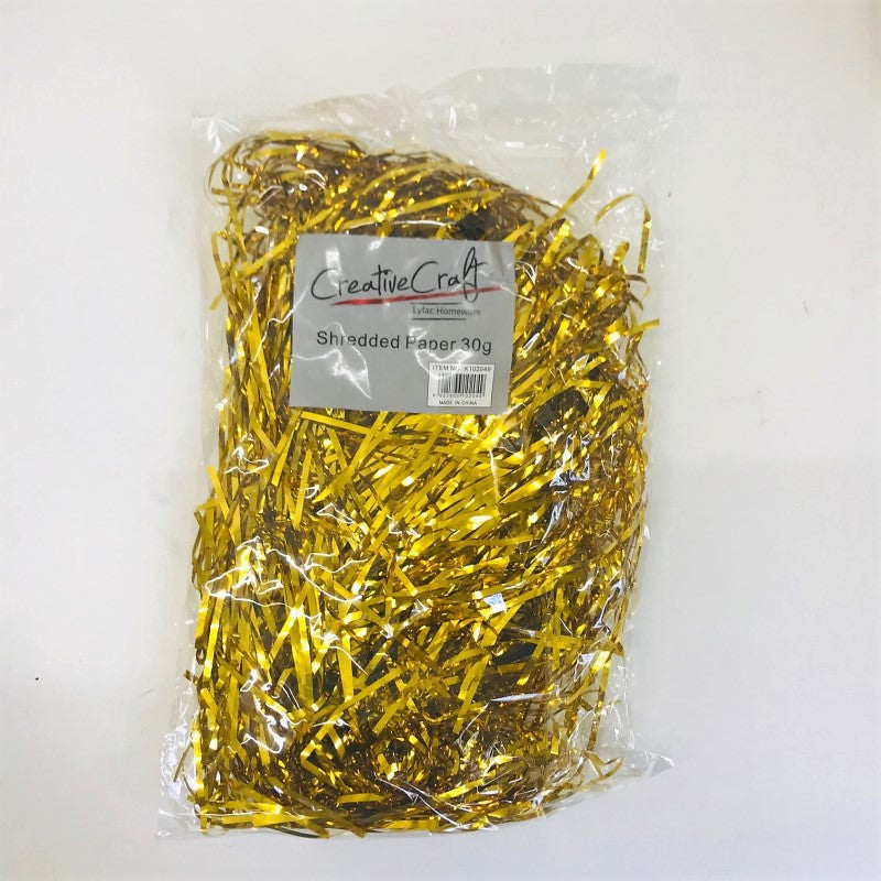 CRAFT SHRED PAPER 30G GOLD