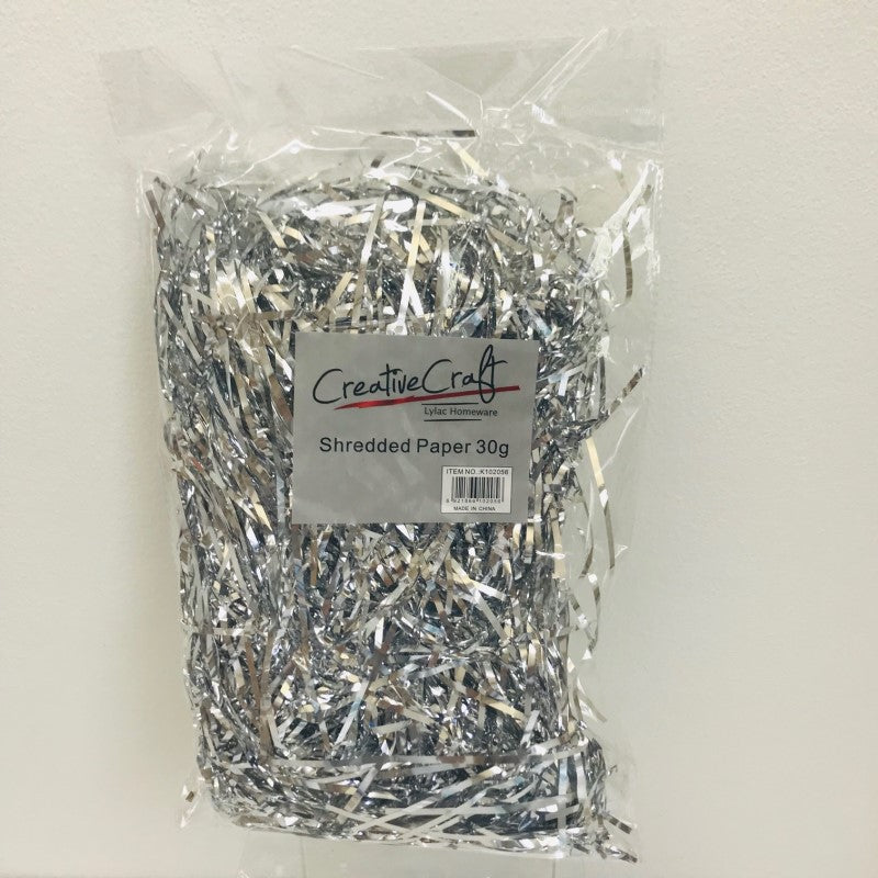 CRAFT SHRED PAPER 30G SILVER