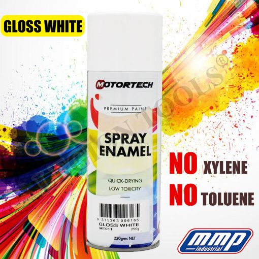 Motortech spray paint Gloss White