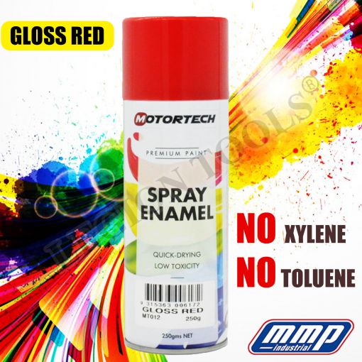 Motortech spray paint Gloass Red