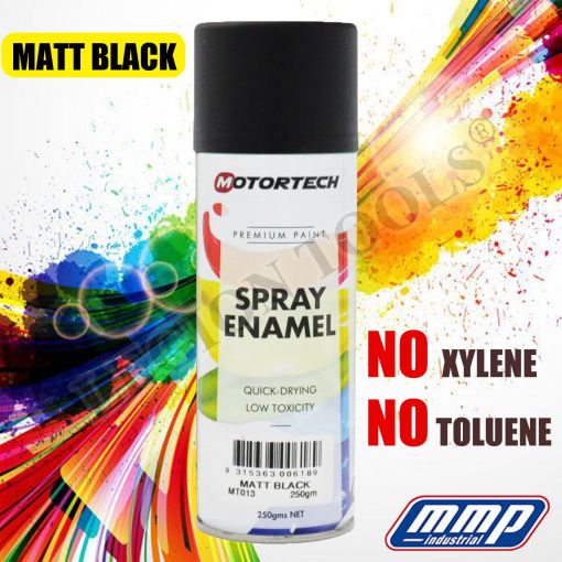 Motortech spray paint Matt Black