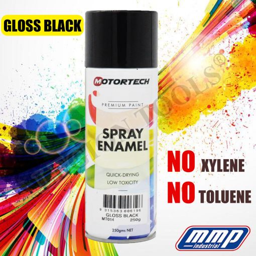 Motortech spray paint Gloss Black