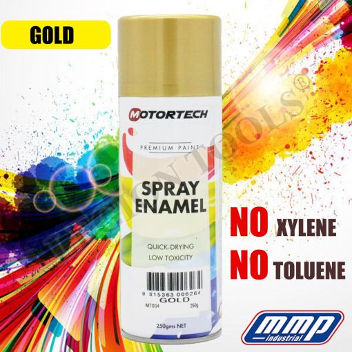 Motortech spray paint Gold