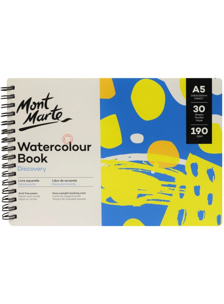 MM Watercolour Book 190gsm A5