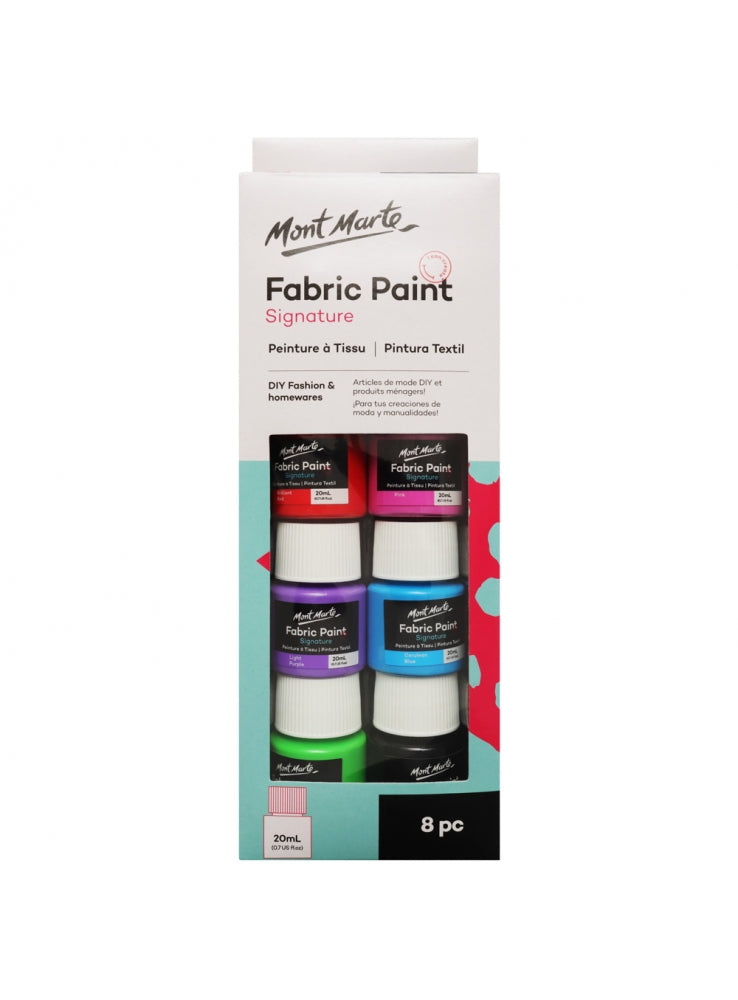 MM Fabric Paint Set 8pc x 20ml