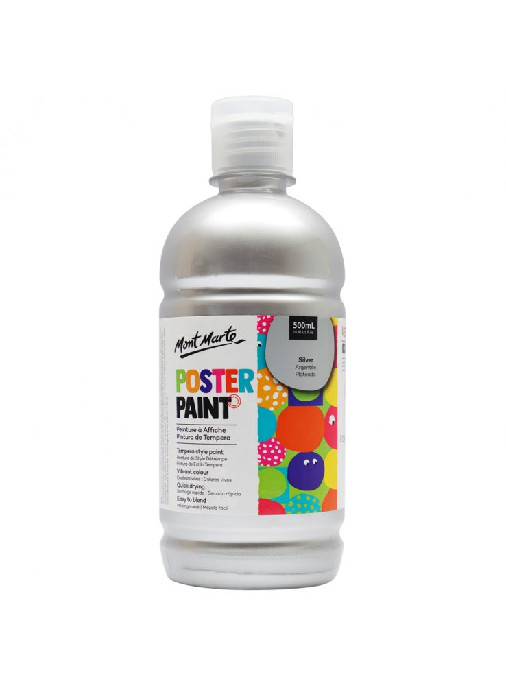 MM Poster Paint 500ml - Silver