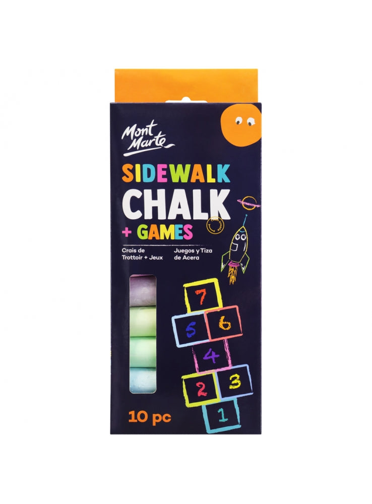 MM Sidewalk Chalk and Games 10pc