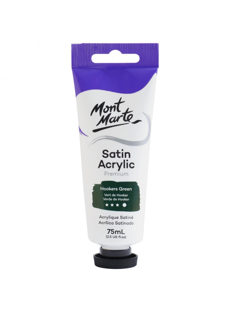 MM Satin Acrylic 75ml - Hookers Green