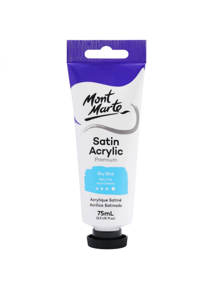 MM Satin Acrylic 75ml - Sky Blue