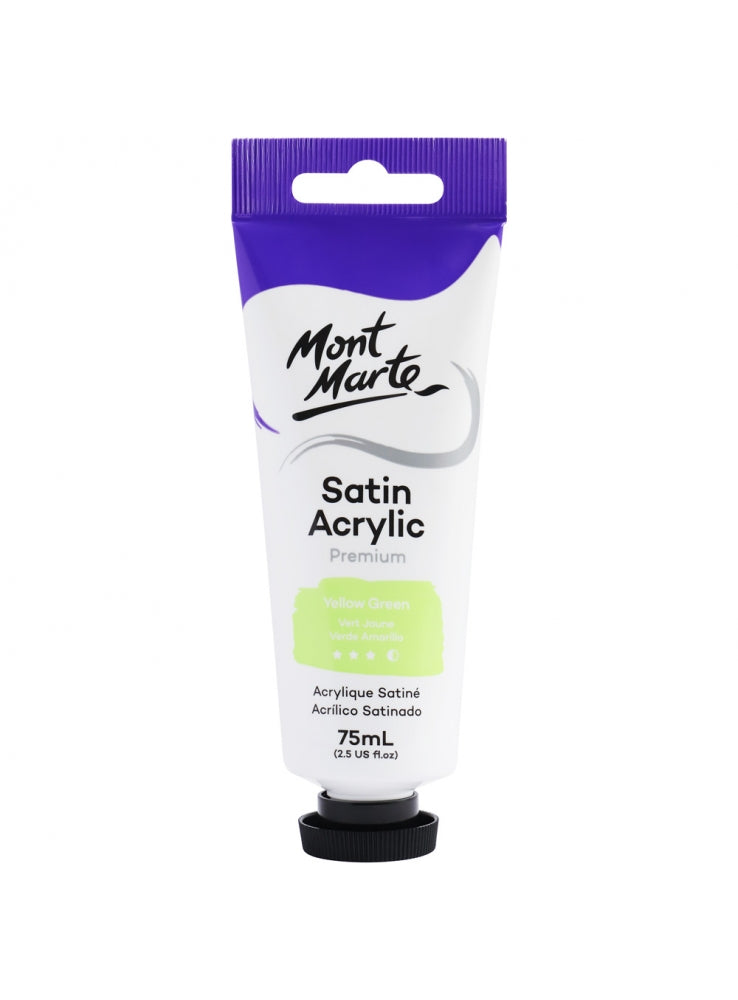 MM Satin Acrylic 75ml - Yellow Green