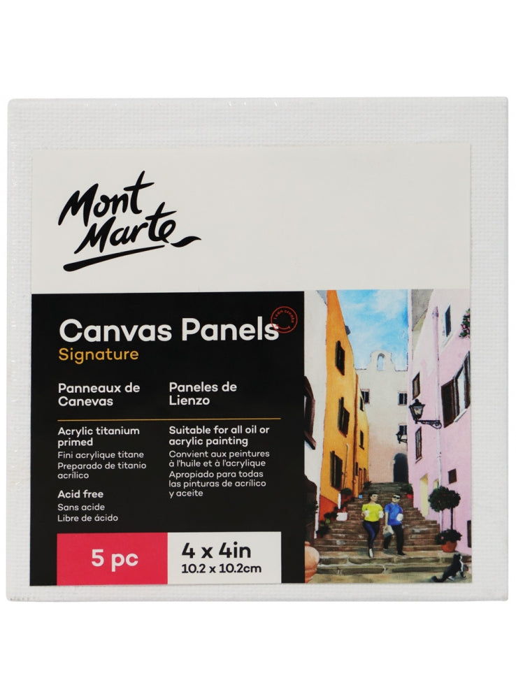 MM Canvas Panels Pack 5 10.2x10.2cm