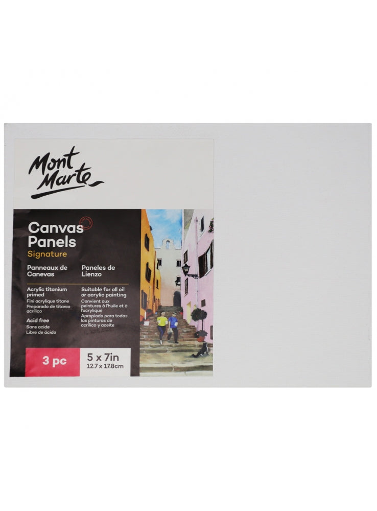 MM Canvas Panels Pack 3 12.7x17.8cm