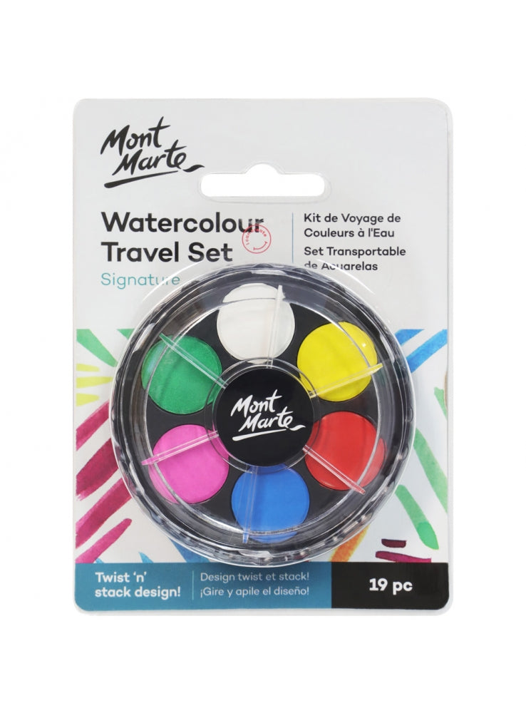 MM Watercolour Travel Set 19pc