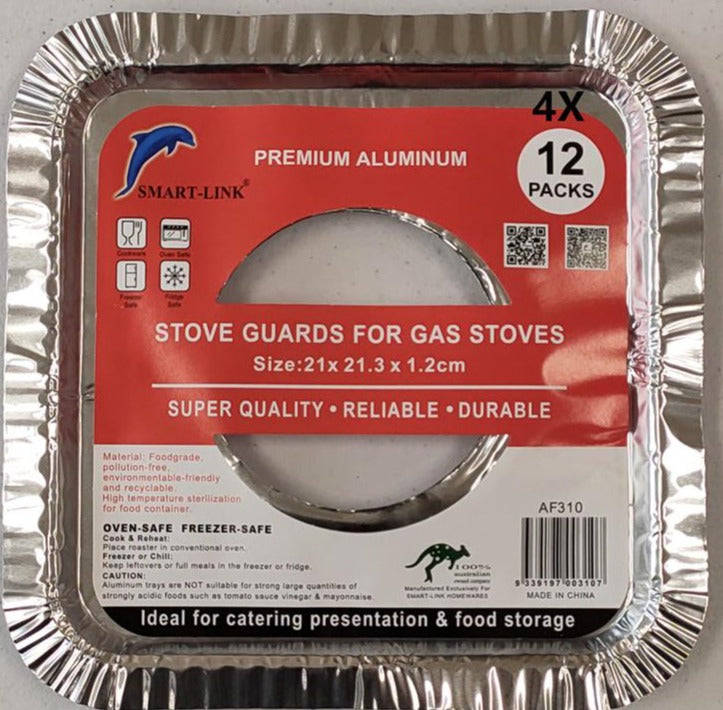 Aluminum Foil Kitchen Stove Protector Burner Covers Gas Stove Covers 12pcs