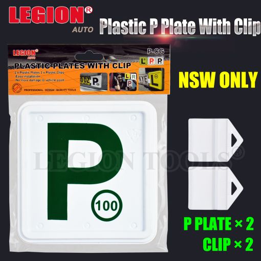 NSW Plastic Plates With Clip Green