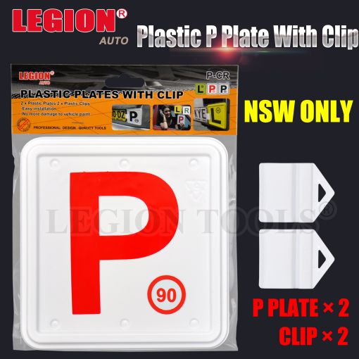 NSW Plastic Plates With Clip Red