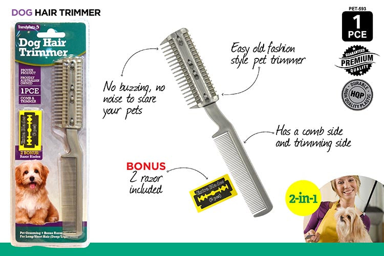 Pet Hair Trimmer with Extra Blades