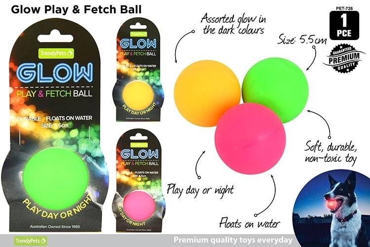 1pce Glow in the Dark Fetch Ball 6cm