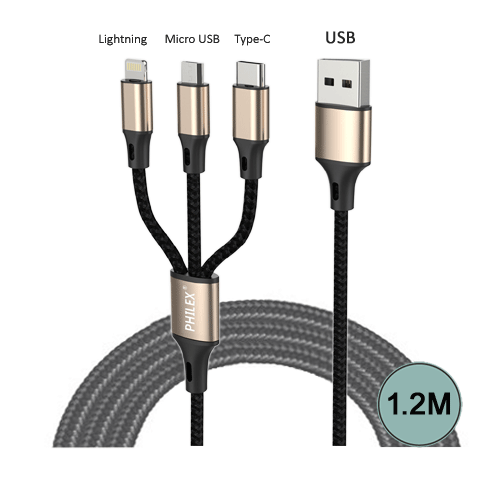 Sansai 3 In 1 Charging and data Cable