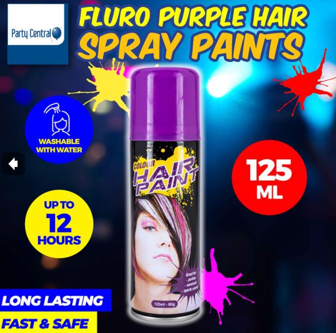 Hair Spray Fluro Colour - (Purple) 125ml